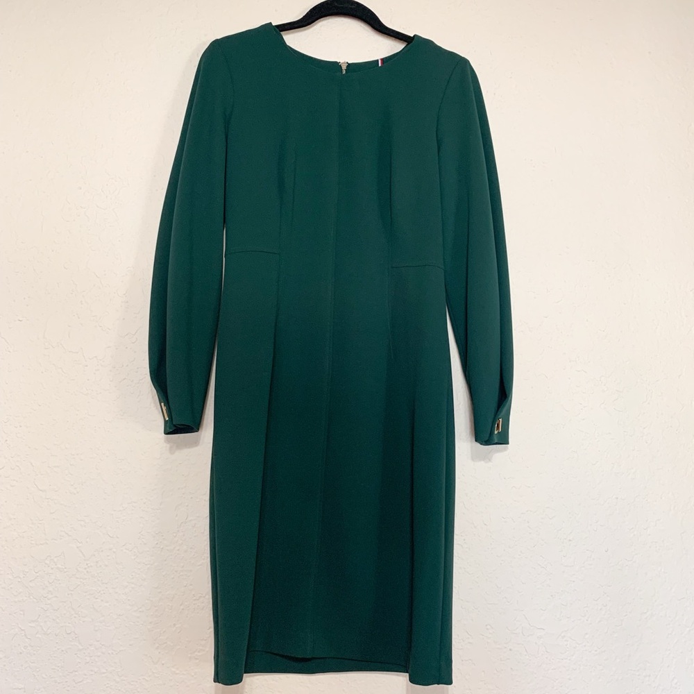 Tommy Hilfiger Dark Green Long Sleeve Dress